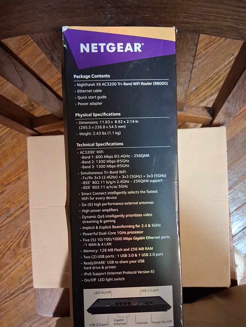 Netgear,Nighthawk X6,AC3200.Tri Band WiFi Router.Unused Model R8000.NIB - Picture 7 of 9